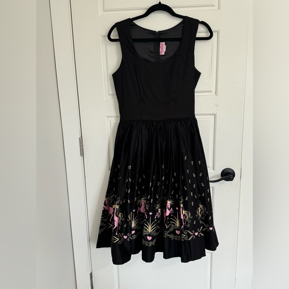 Pinup Couture Aurora Dancing Horses Dress large - Picture 2 of 16